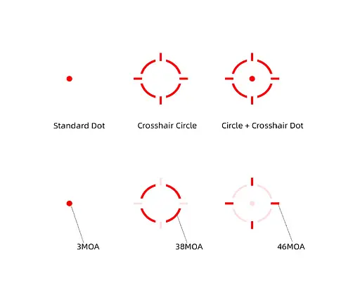 Приціл коліматорний Vector Optics Frenzy Plus 1x18x20 Enclosed SOL Multi Reticle VOD footprint - фото 2