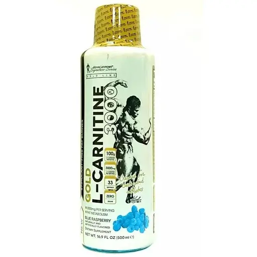 Жироспалювач Kevin Levrone Gold Line Gold L-Carnitine 3000 mg, 500 мл - Блакитна малина