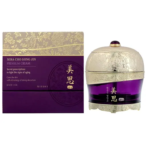 Омолаживающий премиум крем для лица с керамидами и ниацинамидом Misa Cho Gong Jin Youngan Premium Cream Missha 60 мл - фото 1