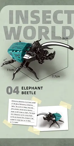 Конструктор насекомые  WOMA развивающий научный 8в1 живой мир 600 деталей - фото 8