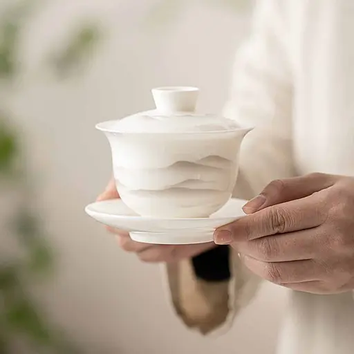 Гайвань Белый Фарфор Далекие Горы 180 мл - фото 7