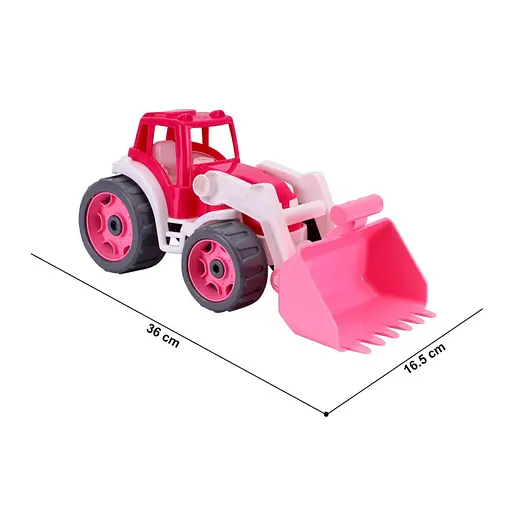 Детская игрушка Трактор 8195TXK с ковшом, розовый - фото 3