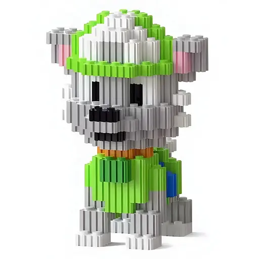 Детский конструктор Magic Blocks Щенячий патруль Рокки на 560 деталей (WWD-04)