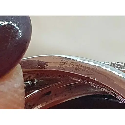 Серебряное кольцо Aurora с керамикой и фианитами. С1110Ч - фото 4