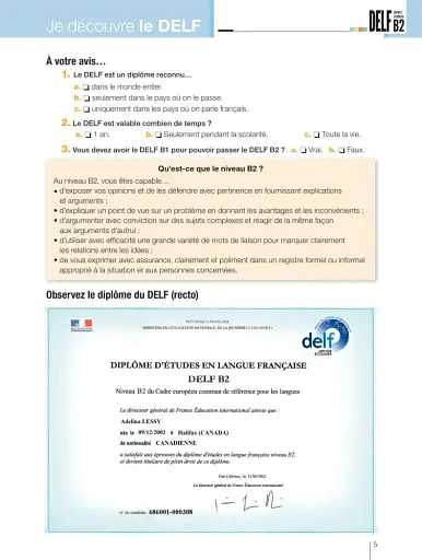 DELF junior/scolaire - Nouveau format d'épreuves (B2) - фото 3