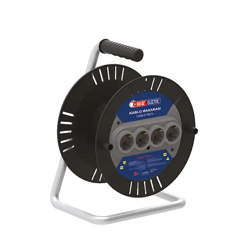 Котушка кабельна Horoz Electric без кабелю, із заземленням - фото 1
