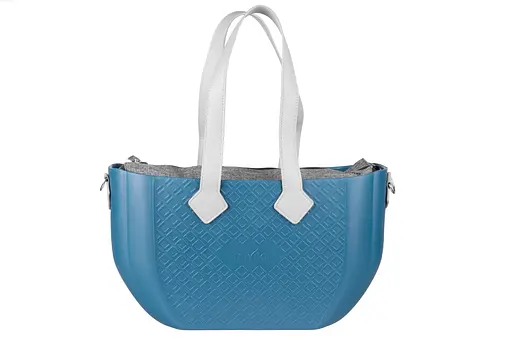 Сумка MyMia ручки эко-кожа, коврик, ремни для коляски, сине-серый Nuvita det0018666 - фото 3