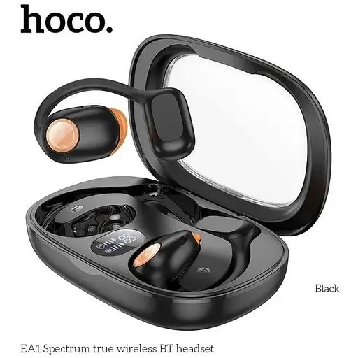 Беспроводные наушники Hoco EA1 Spectrum true wireless BT headset до 10 часов черные - фото 5