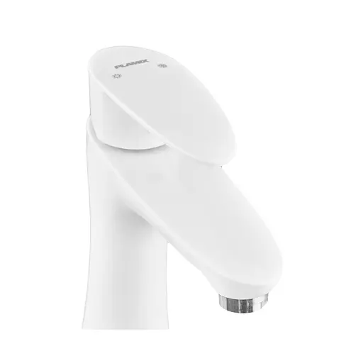 Смеситель для умывальника Plamix Cezar-001 High SET white PM0663 Белый - фото 5