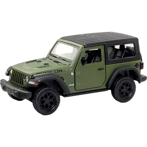Машинка Uni-Fortune RMZ City Jeep Wrangler Rubicon Hard Top 2021 жорсткий верх зелена