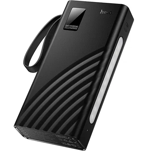 Портативное ЗУ Power Bank Hoco J155 Shine 22.5W+PD20W с 4 cables 20000 mAh Black - фото 5