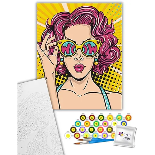 Набор для росписи ArtCraft Wow girl 40x50 см (504024-NC) - фото 2