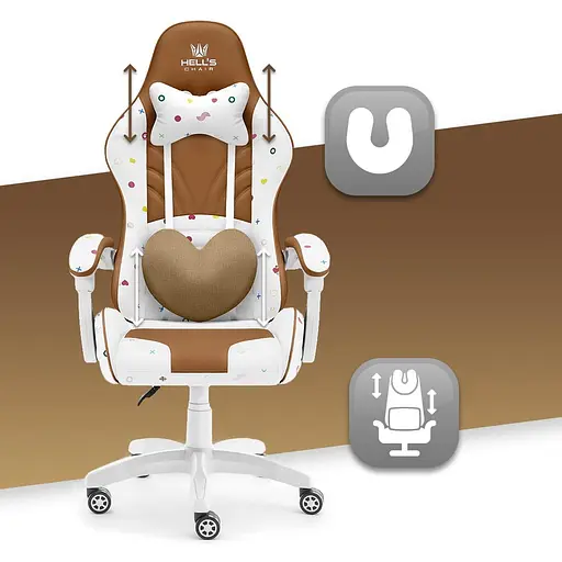 Компьютерное кресло Hell's Rainbow Beige - фото 5