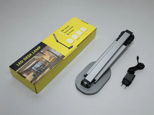 Розкладна світлодіодна настільна лампа з безпровідною зарядкою, 14 Вт - фото 4