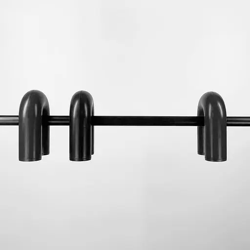 Дизайнерская удлиненная люстра Circus Ago черная | Ст. MJ 18L-1220 BK Line F - фото 4