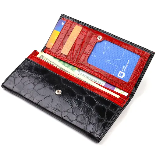 Жіночий шкіряний гаманець Canpellini 17.8х9х1 см acs0025575 - фото 3