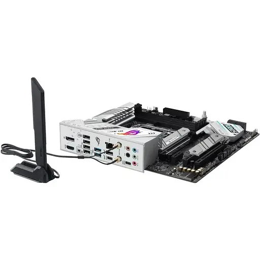 Материнская плата Asus Rog Strix LGA1700, B760-G Gaming WIFI, B760, 4xDDR5, Int.Video(CPU), 4xSATA3, 2xM.2, 1xPCI-E 16x 5.0, 1xPCI-E 16 4.0, S1220A, Intel 2.5Gb, WiFi 6, Bluetooth 5.3, 7xUSB3.2/6xUSB2.0, HDMI/DP, ATX - фото 6