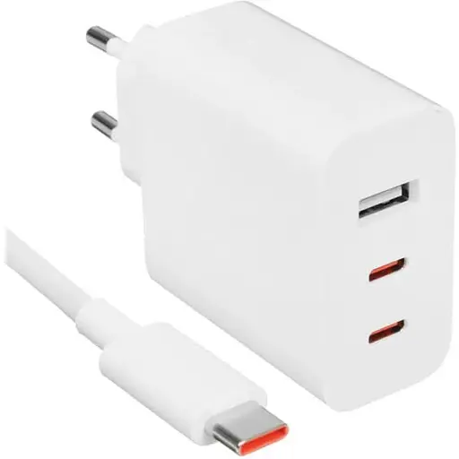 Зарядный комплект-блок и кабель Xiaomi 67W 3 выхода GaN Charger 2 USB-C + 1 USB-A - фото 1