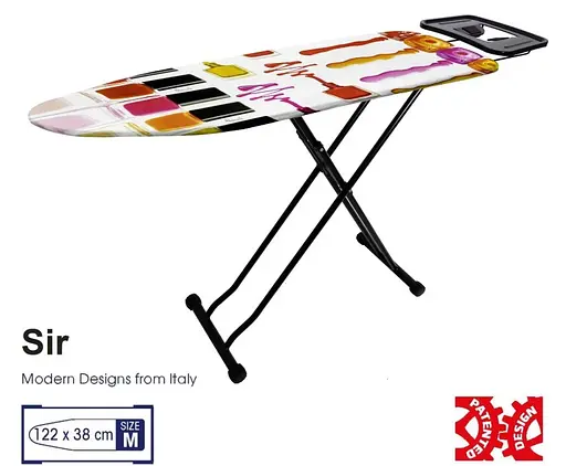 Дошка для прасування Casa Si Sir 122x38 Black/Red Laquer (CS93575R266) - фото 3