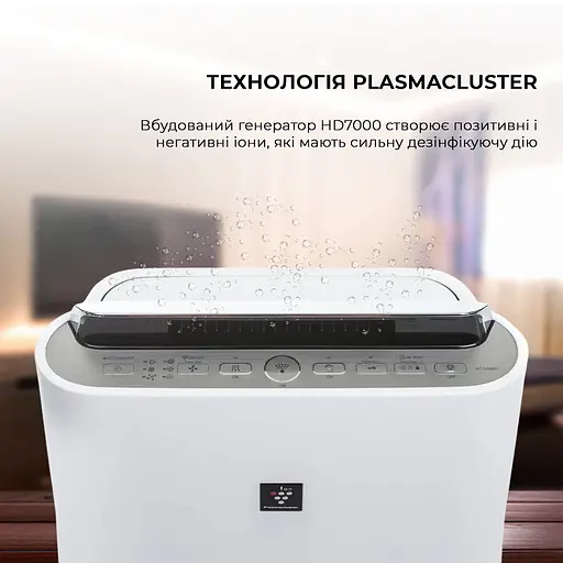 Воздухоочиститель с функцией увлажнения Sharp KC-D50EUW - фото 6