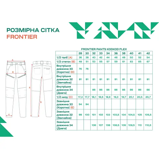 Брюки Frontier KodKod Flex 33/34 Coyote - фото 9
