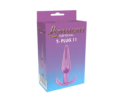 Анальна пробка Lovesecret Sensual T-Plug 11 12.3 см (фіолетовий) - фото 7