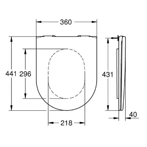 Сиденье для унитаза Grohe Essence 39577000, Белый - фото 2