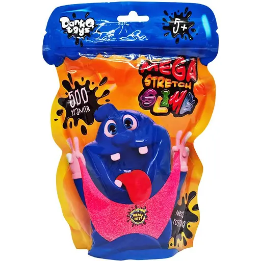 Лізун-антистрес Danko Toys Mega Stretch Slime SLM-12-01U 500 г рожевий
