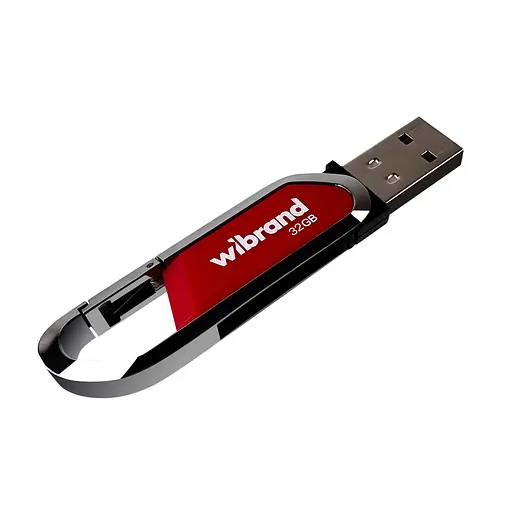 Флеш-накопитель Wibrand USB 2.0 Aligator 32Gb Dark Красный - фото 3