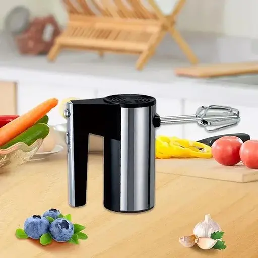 Ручний міксер з підставкою Bitek 5 швидкостей із насадками для тесту BT-6629A 800 Вт Сірий із чорним - фото 8