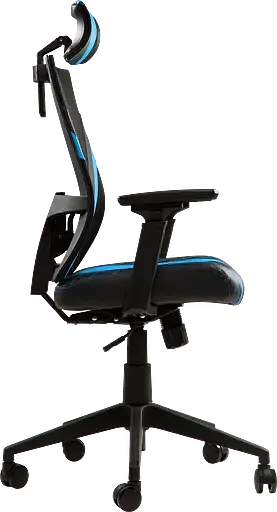 Геймерское кресло GT Racer черное с синим (X-6674 Black/Blue) - фото 3