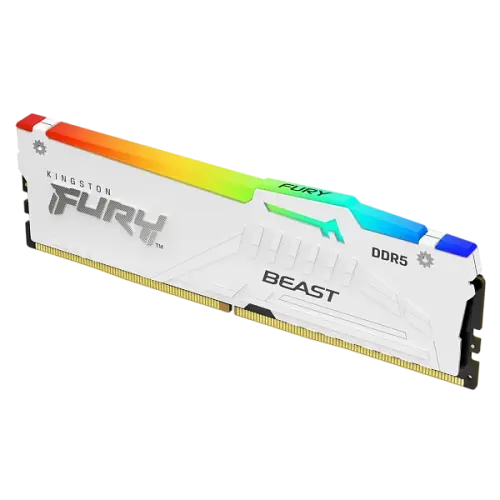 Оперативная память Kingston Fury 32GB DDR5 5600MHz Beast RGB White (KF556C40BWA-32)