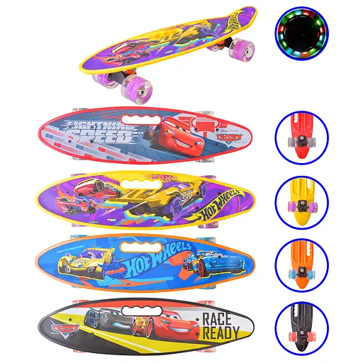 Пенни Борд 195520 60см, колеса PU со светом, Країна Іграшок (6901955000067) МИКС - фото 1