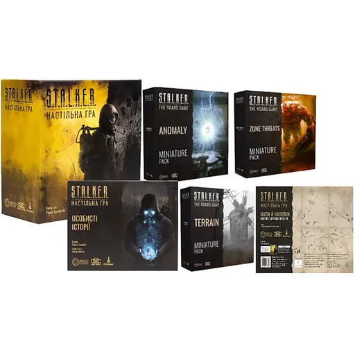 Настольная игра Ігромаг S.T.A.L.K.E.R. The Board Game (укр.) + 4 дополнения + уникальное промо! - фото 1