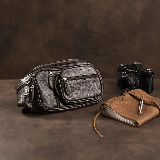 Чоловіча шкіряна сумка Vintage 29х12,5х8 см sum0012709 - фото 6