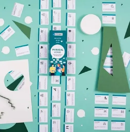 Настольная игра English Student Карточки для изучения английского языка English Student Phrasal Verbs (укр.) (59123258) - фото 3