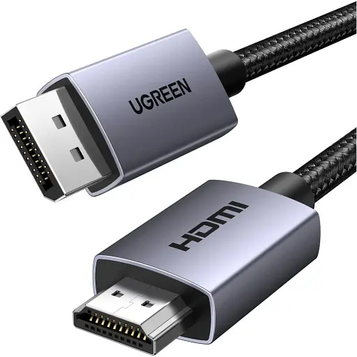 Кабель Ugreen DP125 DisplayPort to HDMI 2.0 4K 2m Black (35842) [140564] - фото 2