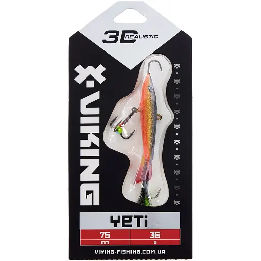 Балансир Viking Fishing Yeti Ice Jig 75mm 36.0g #10 Golden Dark - фото 2