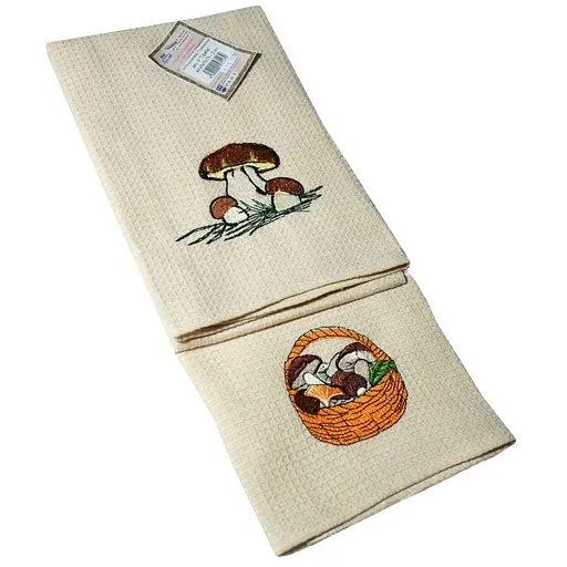 Набір рушників Ярослав Сувенірні №9 Гриби 45х75 см 2 шт. (57117) - фото 2
