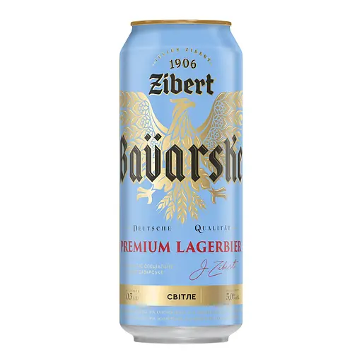 Пиво светлое Zibert Bavarske специальное пастеризованное з/б 5% (1.5 л 3 шт. х 0.5 л) - фото 2