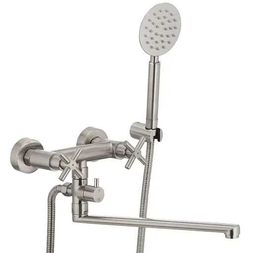 Смеситель для ванны Mixxus DVE-006 SS2824 Нержавеющая сталь - фото 1