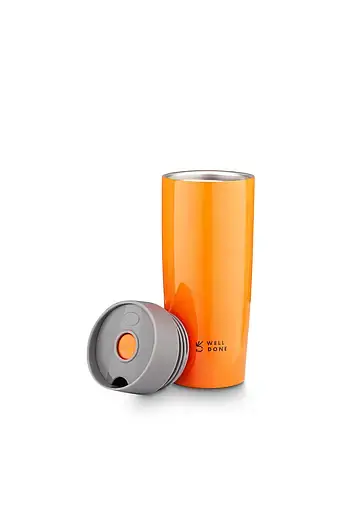 Термокружка Well Done помаранчева 380 мл (WD-7053O) - фото 2