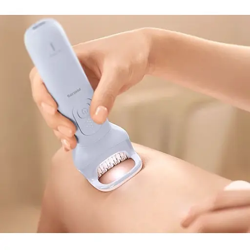 Эпилятор Philips Series 8000 дисковый бело-голубой (BRE709/00) - фото 4