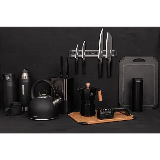 Лоток, підставка для кухонного приладдя VINZER Органайзер для ножів та кухонних аксесуарів з іонізатором Nero Collection (50341) - фото 5