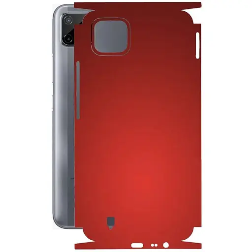 Захисна плівка StatusSKIN для Realme C11 2021 Корпус Вініл червона, матова - фото 1