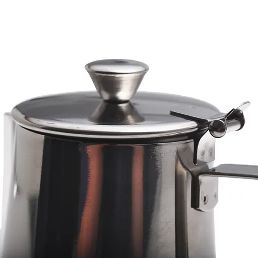 Молочник із нержавіючої сталі з кришкою KM 4385 – 350 мл, Kamille Сріблястий 87475 - фото 7