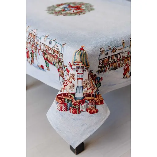 Скатертина гобеленова Прованс Carousel з люрексом 135 x 140 см (41783) - фото 4