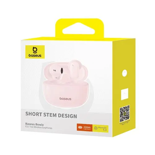 Наушники Baseus Bowie E11 True Wireless Earphones розовые A00053500413-Z1 - фото 6