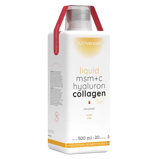 Дієтична добавка Nutriversum Liquid MSM+C Hyaluron Collagen апельсин 500 мл - фото 1