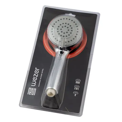 Ручной душ круглый 3 режима, хром Wezer WKY-43, Хром - фото 1